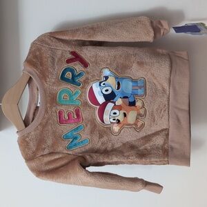 Bluey Merry Holiday Sweater, 2T